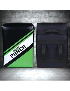 Almohadillas Muay Thai Right Punch Verde - Cuero Sintético 37x19cm 2