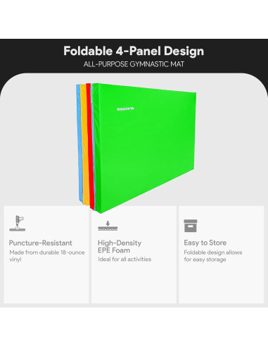 Mat de Gimnasia Plegable BalanceFrom 243.84x121.92 cm 5.08 cm