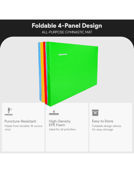 Mat de Gimnasia Plegable BalanceFrom 243.84x121.92 cm 5.08 cm