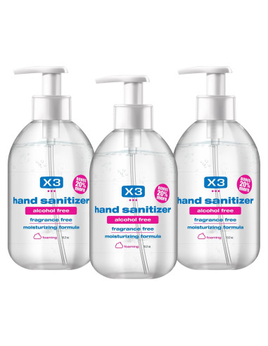 Desinfectante de Manos Espumoso X3 Clean Sin Alcohol 3x300ml