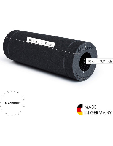 Rodillo de Espuma BLACKROLL SLIM 30cm Negro para Masaje