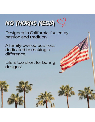 Calcomanía de Lucha 10 cm No Thorns Media - Vinilo Impermeable