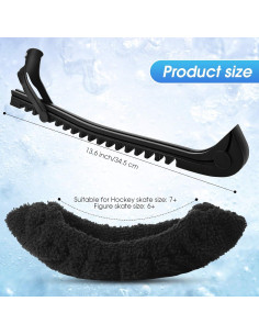 Protectores de Cuchillas de Patín de Hielo Sumind L Negro 2