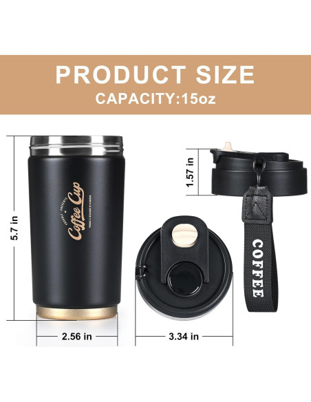 Termo de café de viaje FrutPunch 0.44 L acero inoxidable