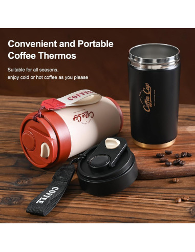 Termo de café de viaje FrutPunch 0.44 L acero inoxidable