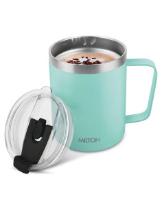 Taza de Café de Viaje MILTON 414 ml Doble Pared Verde Mar