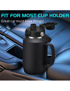 Botella de Agua Aislada 1.13L DIGJUPER con Asa y Pajitas 2