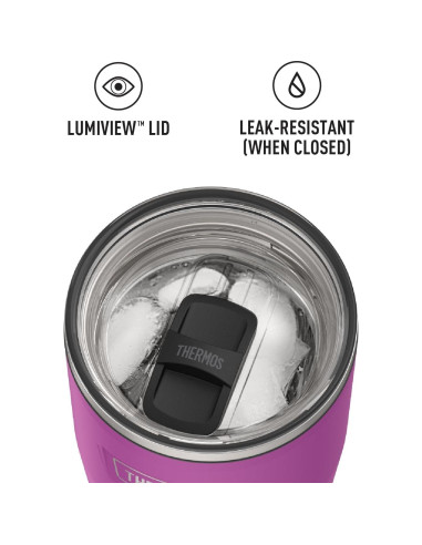 Vaso de Acero Inoxidable THERMOS 24oz Ciruela con Cierre Deslizante