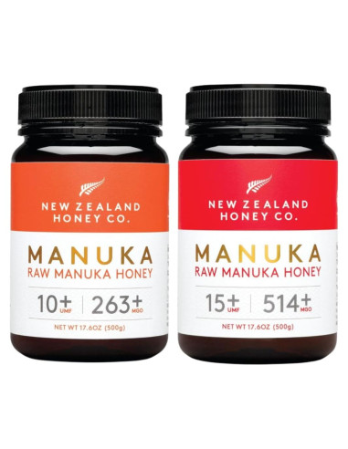 Miel Cruda de Manuka UMF 10+ y 15+ MGO 263 y 514 - 500 g