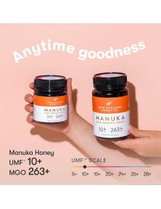 Miel Cruda de Manuka UMF 10+ y 15+ MGO 263 y 514 - 500 g 2