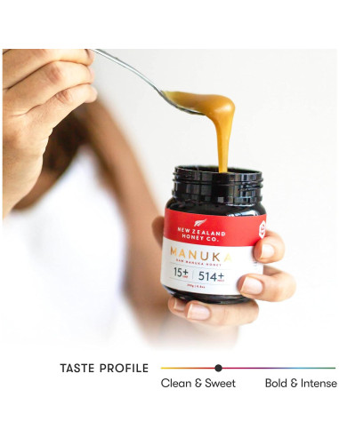 Miel Cruda de Manuka UMF 10+ y 15+ MGO 263 y 514 - 500 g