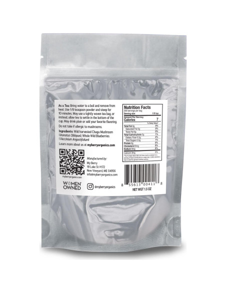 Té en Polvo de Chaga y Arándano Silvestre My Berry 42.52g