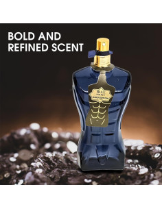 Colonia Azul Para Hombres Oro 100 ml - Fragancia Amaderada 2