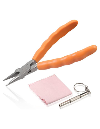 Alicates de Punta de Cadena LEONTOOL 156mm Acero Inoxidable