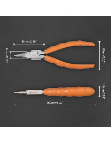 Alicates de Punta de Cadena LEONTOOL 156mm Acero Inoxidable