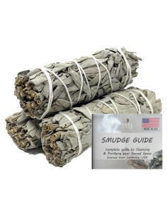 Barras de Salvia Blanca Orgánica Soul Sticks 10 cm Paquete de 3