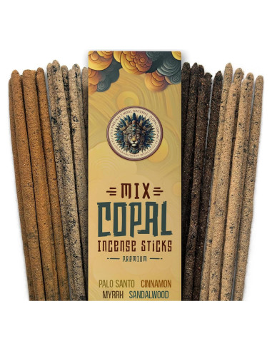 Incienso Copal Azteca Jaguarbird - 40 Varitas de Resina Natural