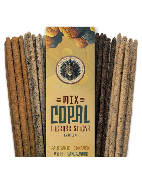 Incienso Copal Azteca Jaguarbird - 40 Varitas de Resina Natural