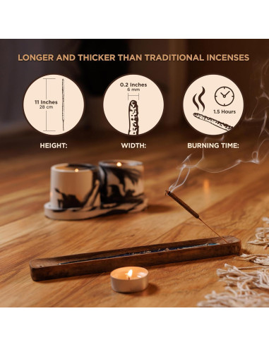 Incienso Copal Azteca Jaguarbird - 40 Varitas de Resina Natural