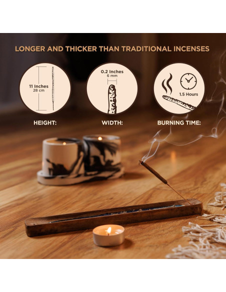 Incienso Copal Azteca Jaguarbird - 40 Varitas de Resina Natural