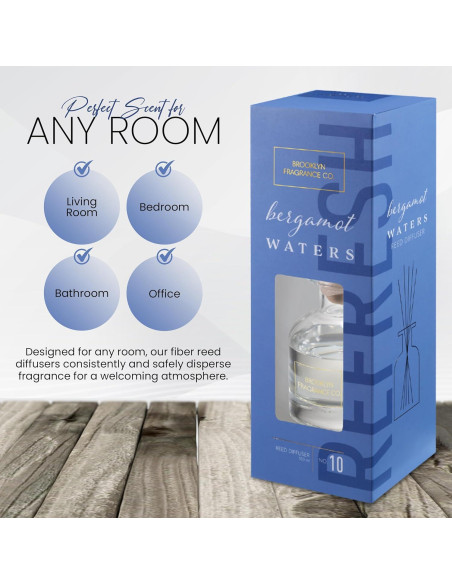 Difusor de Aroma Brooklyn Fragrance Co. 100ml Bergamota