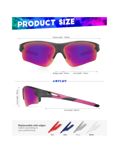Gafas de sol deportivas ANYLUV A61-1-3 polarizadas UV