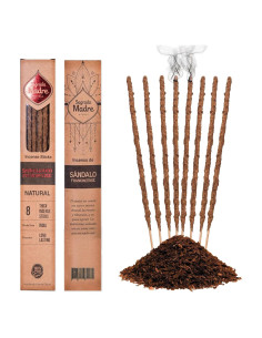 Varitas de Incienso Sagrada Madre Sándalo Natural 8 Pcs 22.86 cm