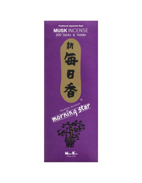 Incienso Morning Star Musgo Nippon Kodo 200 Varillas
