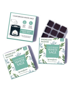 Bloques de Incienso Aromafume Salvia Blanca 27 Unidades