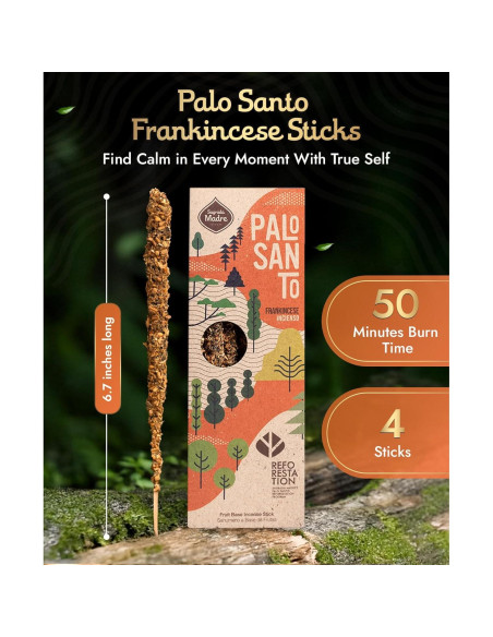 Varitas de Incienso Sagrada Madre 4pcs 17cm Aromáticas