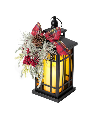 Farol de Metal Vintage N&T NIETING 37 cm LED Decorativo