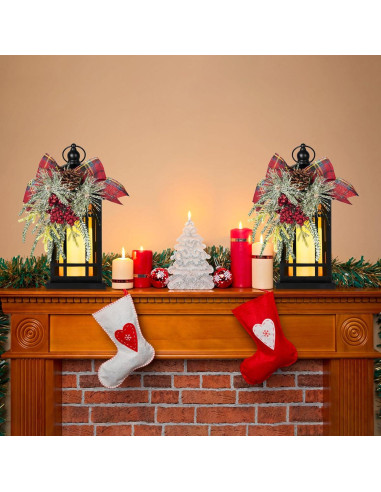 Farol de Metal Vintage N&T NIETING 37 cm LED Decorativo