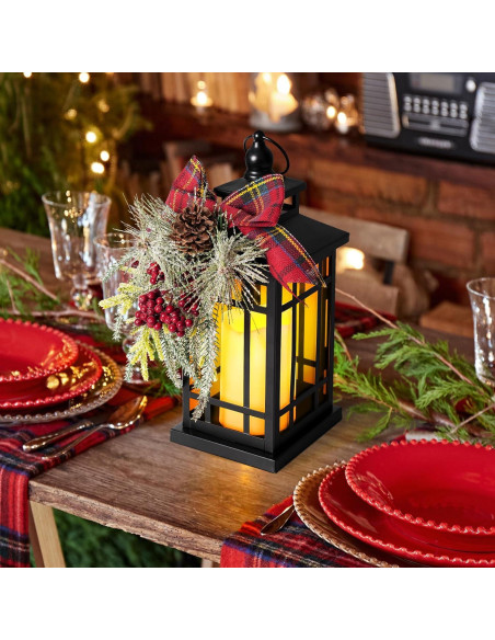 Farol de Metal Vintage N&T NIETING 37 cm LED Decorativo