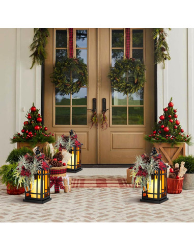 Farol de Metal Vintage N&T NIETING 37 cm LED Decorativo