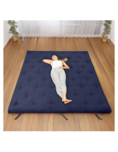 Colchón Futón Japonés Syrinx Completo 190.5x137.2cm Plegable