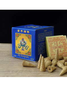 Conos de Incienso Tibetano Liugongwan 60 Unidades Aroma Zen 2