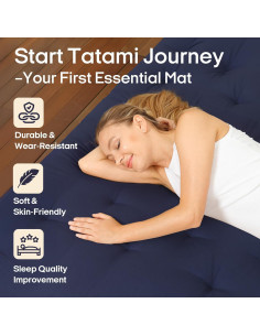 Colchón Futón Japonés Syrinx Completo 190.5x137.2cm Plegable 2