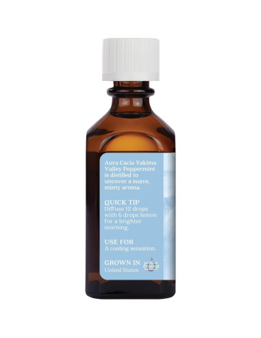 Aceite Esencial de Menta Aura Cacia 60 ml - 100% Puro