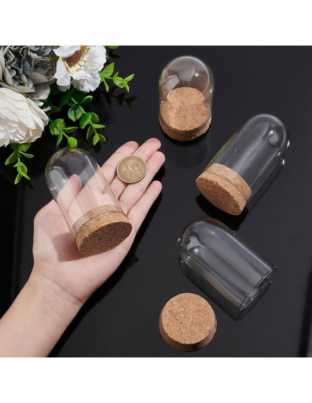 Campanas de Vidrio PH PandaHall 4 Piezas 4.7x8.5 cm