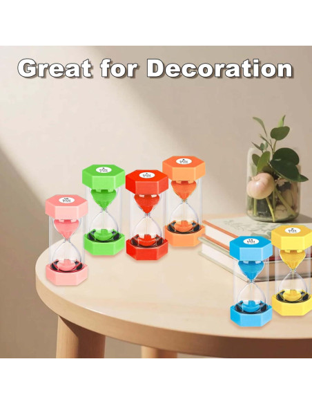 Reloj de Arena Colorido YLTIMER 30 Minutos Hexagonal Rojo