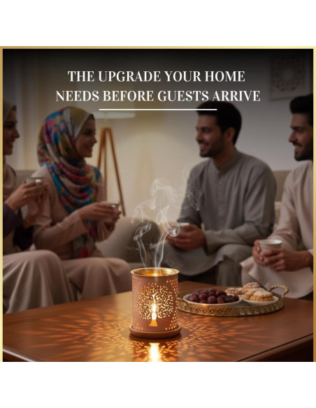 Dukhni Quemador de Aceite Árbol de la Vida con Vela 80g