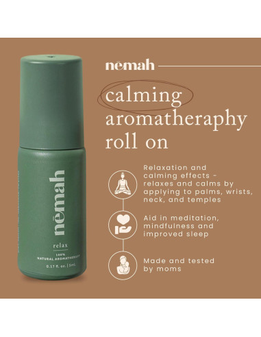 Roll On Aromaterapia Calmante Nmah 5 ml - Vegano y Libre de Crueldad