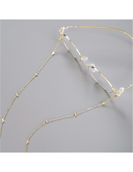 Cadena de Gafas JURYLOO Cuentas Corazón 71.88 cm