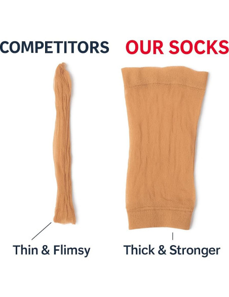 Calcetines Desechables de Cuero Hero - 72 Pares para Mujeres