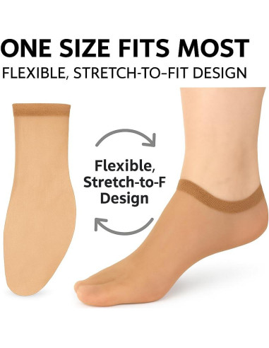 Calcetines Desechables de Cuero Hero - 72 Pares para Mujeres