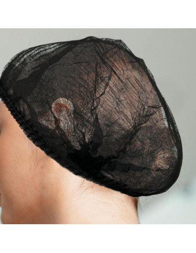 100 Gorras Bouffant Desechables Negras para Cocina y Belleza