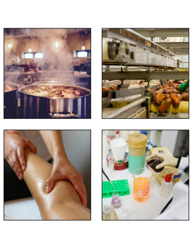 100 Gorras Bouffant Desechables Negras para Cocina y Belleza