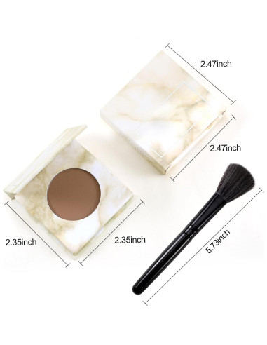 Paleta de Contorno Mate Erinde 02 Marrón Oscuro 45g