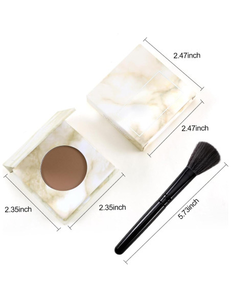 Paleta de Contorno Mate Erinde 02 Marrón Oscuro 45g