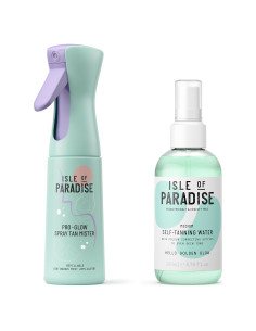 Isla del Paraíso Bronceador Autoadhesivo Media + Spray Pro Glow